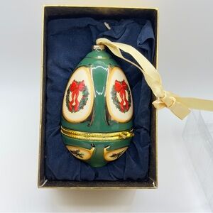 Mr. Christmas Musical Egg Ornament Box | Plays Music When Opened | NIB
